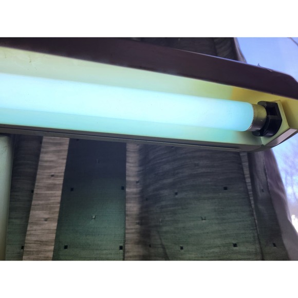 Vintage Mid Century Steel Gooseneck Fluorescent Desk Lamp - works - Picture 3 of 10